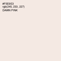 #F5E9E3 - Dawn Pink Color Image